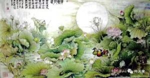 月色荷塘(文亭山人画) 月色荷塘(文亭山人画)